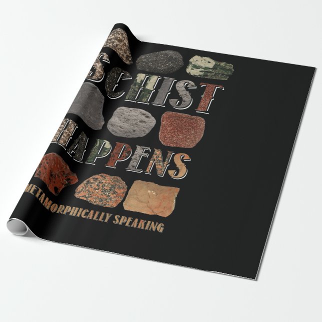 Geologist Mineral Geode Rock Collector Geology Wrapping Paper (Unrolled)