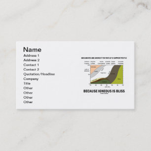 Geologists Are World's Happiest Igneous Is Bliss Business Card