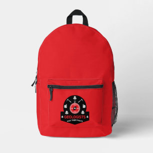 Geologists Funny Gifts For Geologists Geology Printed Backpack