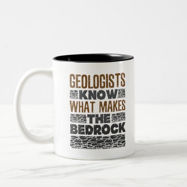 Geologists Know What Makes the Bedrock Two-Tone Coffee Mug (Left)