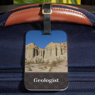Geologist's Name and Photo Template Luggage Tag