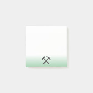 Geologist's Rock Hammer Logo Post-it Notes