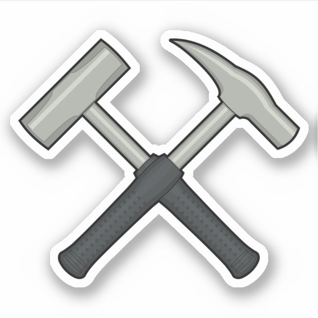 Geologist's Rock Hammer Logo Vinyl (Front)