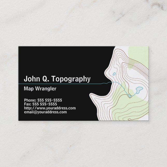 Géologue, Cartographe Carte topographique personne (Devant)