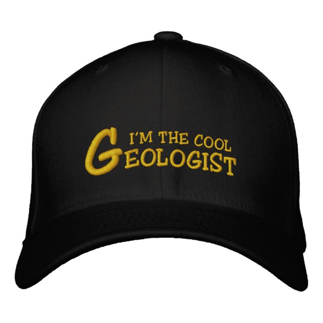 Géologue "Je suis le géologue Cool" Casquette brod (Devant)