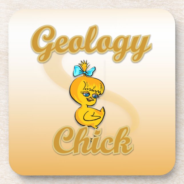 Geology Chick Coaster (Front)