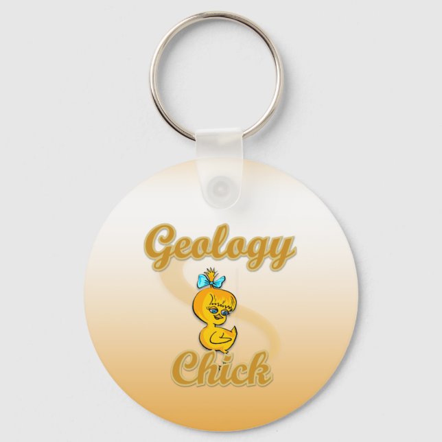 Geology Chick Keychain (Front)