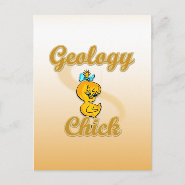 Geology Chick Postcard (Front)