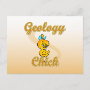 Geology Chick Postcard