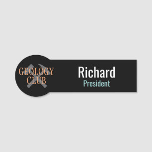 Geology Club Officer's Name Tag