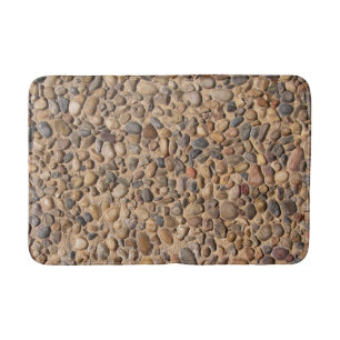 Geology Decorative Pebble Stones Photo Bath Mat