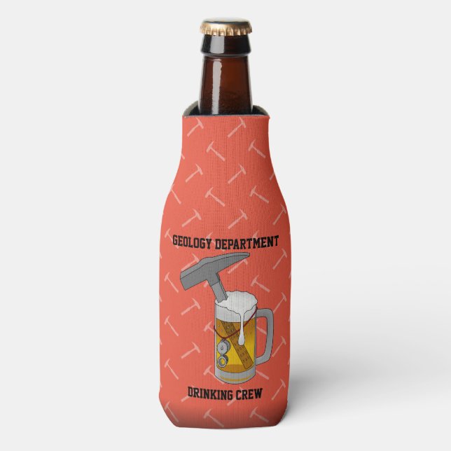 Geology Department Drinking Crew Bottle Cooler (Bottle Front)