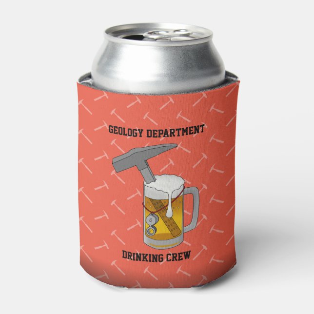 Geology Department Drinking Crew Can Cooler (Can Front)