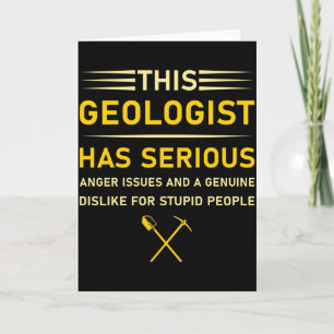 Geology Earth Science Funny Geologist T Shirt_2  Card