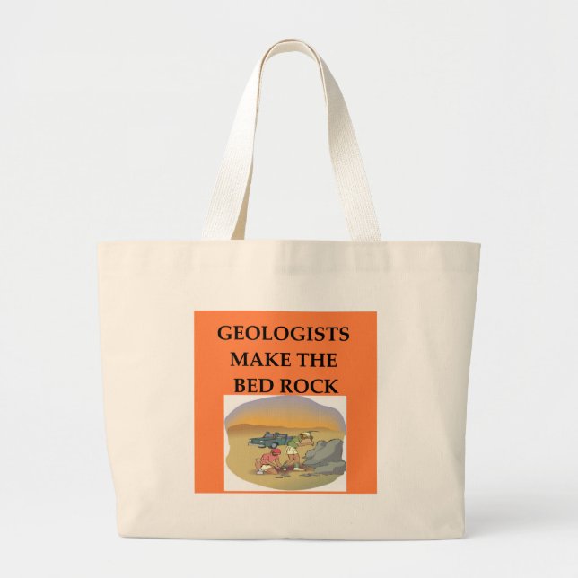 GEOLOGY geologist gifts Large Tote Bag (Front)