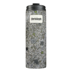 Geology Granite Rock Texture Custom Name Thermal Tumbler