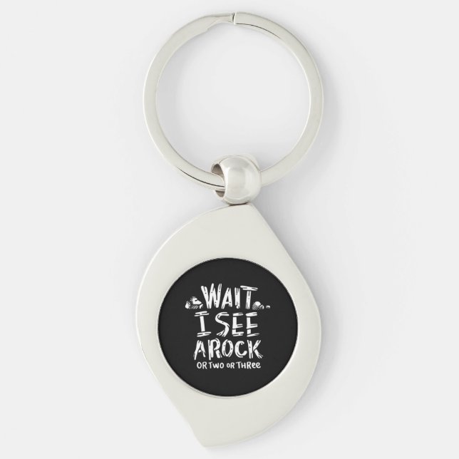 Geology - I See A Rock Keychain (Front)