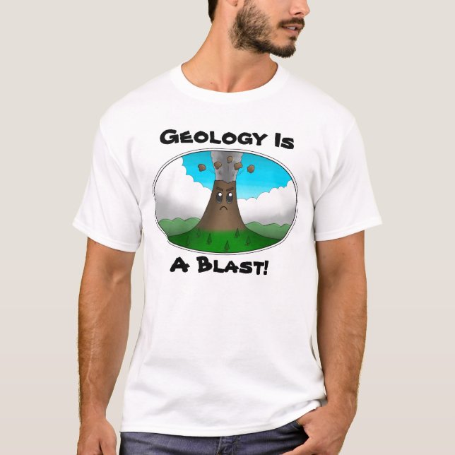 Geology is a Blast! Angry Volcano T-Shirt (Front)