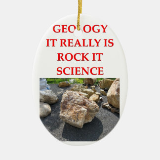 geology joke ceramic ornament