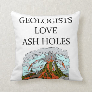 Geology joke throw pillow