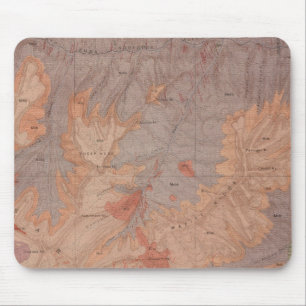 Geology Map, Yellowstone National Part, Wyoming 2 Mouse Pad