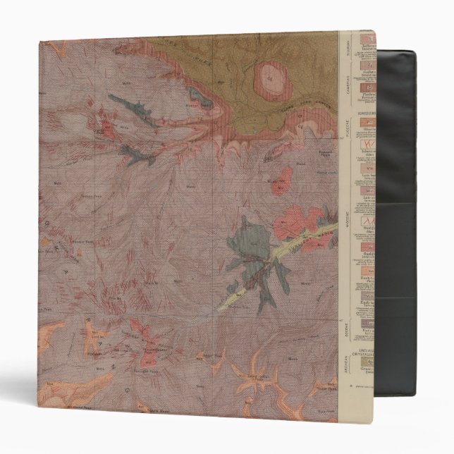 Geology Map, Yellowstone National Part, Wyoming 3 Binder (Front/Inside)