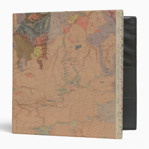 Geology Map, Yellowstone National Part, Wyoming Binder