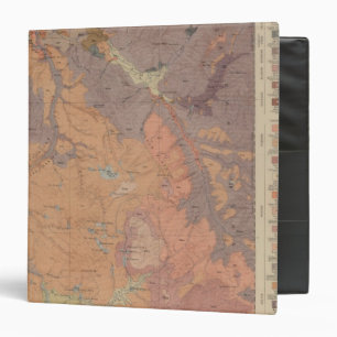 Geology Map, Yellowstone National Part, Wyoming Binder