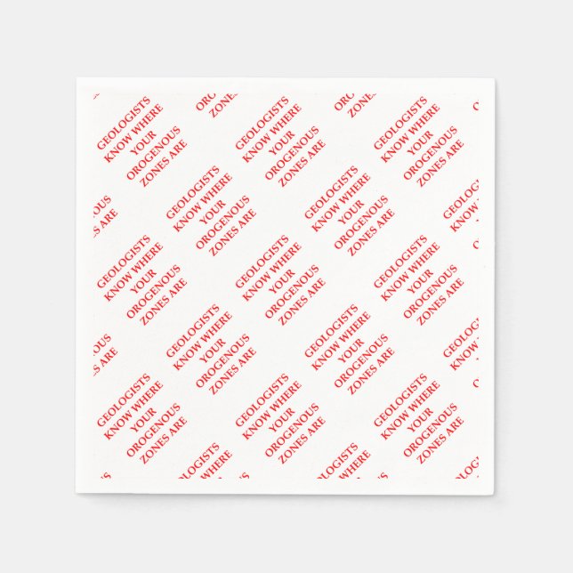 geology napkin (Front)