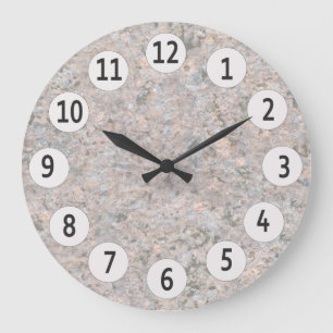 Geology Nature Photo Rock Texture Large Clock