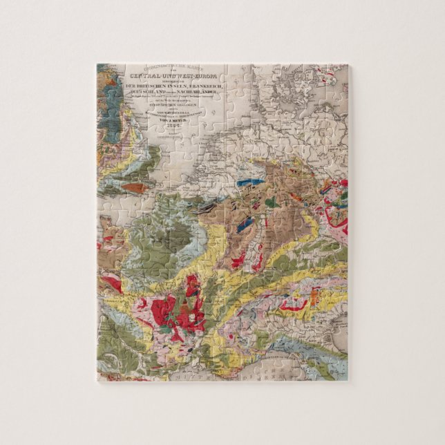 Geology of Europe Jigsaw Puzzle (Vertical)