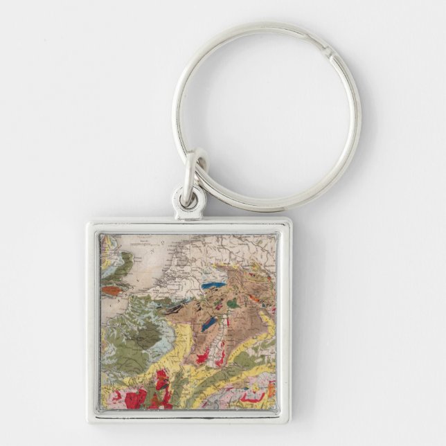 Geology of Europe Keychain (Front)