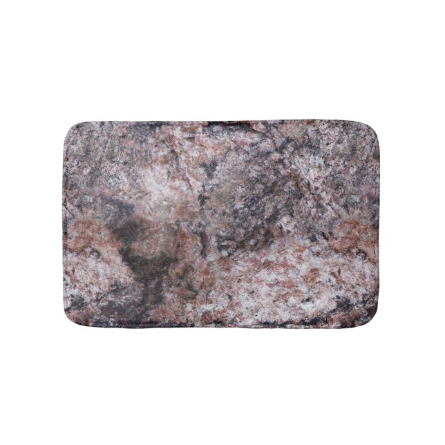 Geology Pinkish Rock Structure Bath Mat (Front)