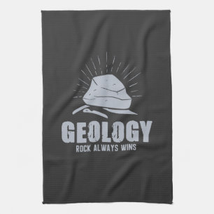Geology - Rock Always Wins Kitchen Towel