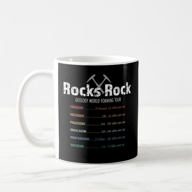 Geology Rock Concert Tour Rocks Rock Coffee Mug (Left)