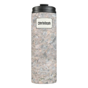 Geology Rock Texture Custom Name Thermal Tumbler
