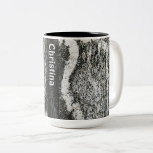 Geology Rock Texture with any Name Two-Tone Coffee Mug