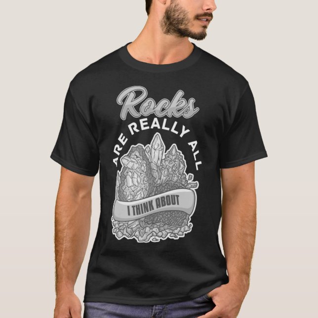 Geology Rockhounding Rock Geode Geologist Collecto T-Shirt (Front)