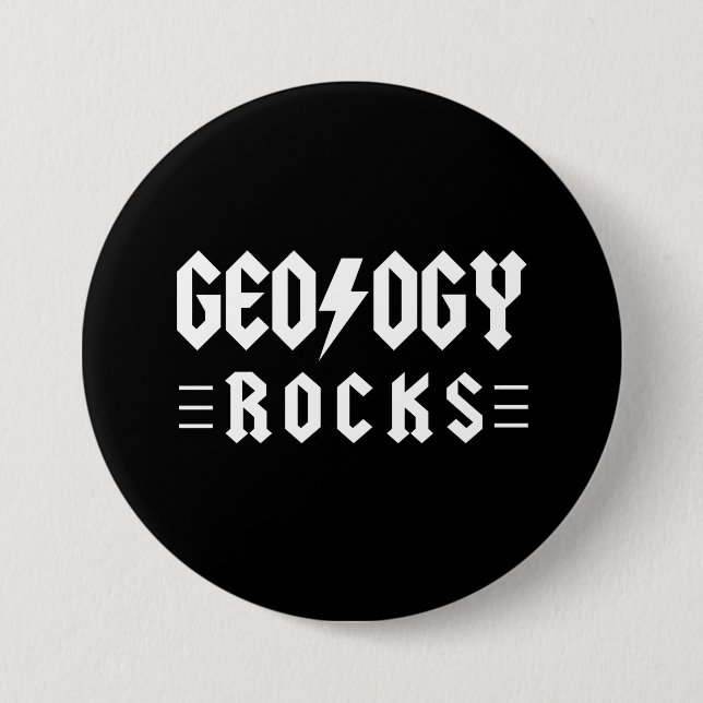 Geology Rocks 3 Inch Round Button (Front)