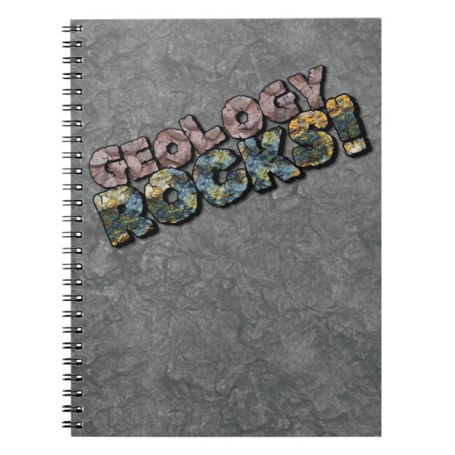 Geology Rocks a Unique Funny Meme For Rockhounds Notebook (Front)
