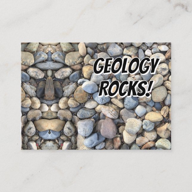 GEOLOGY ROCKS! BUSINESS CARD (Front)