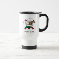 "Geology Rocks" California Bear Flag Hammer Logo