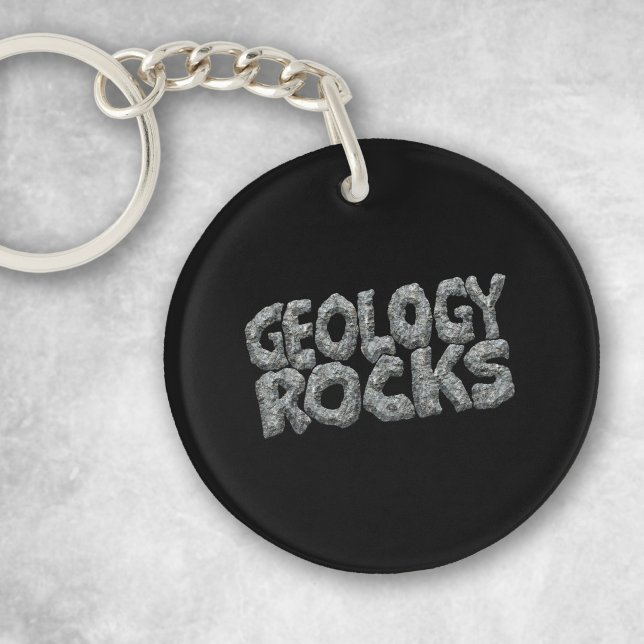 Geology Rocks | Earth Science Pun | Geologist Keychain (Creator Uploaded)