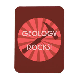 Geology Rocks! Hammer Badge Magnet