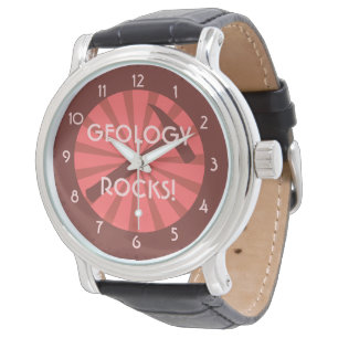 Geology Rocks! Hammer Badge Watch