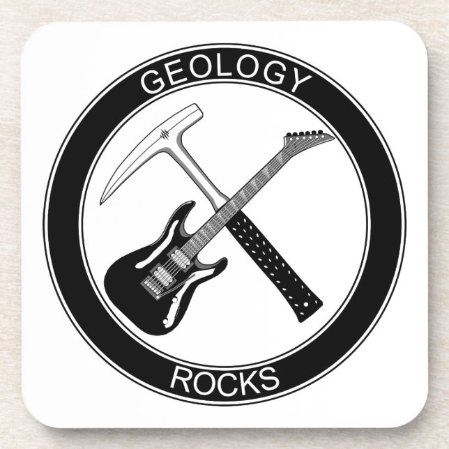 Geology Rocks Hard plastic coaster (Front)
