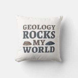 Geology Rocks My World Throw Pillow