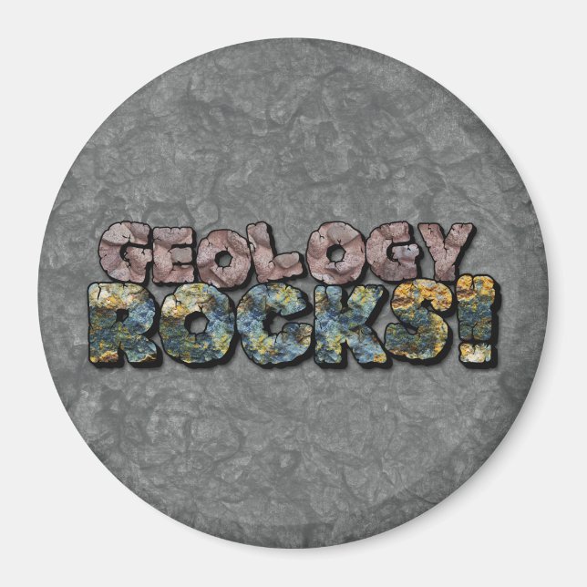 Geology Rocks! Nerd Geek Science Humor Magnet (Front)