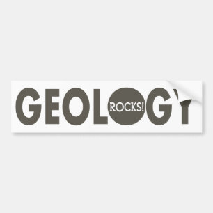 Geology rocks slogan bumper sticker