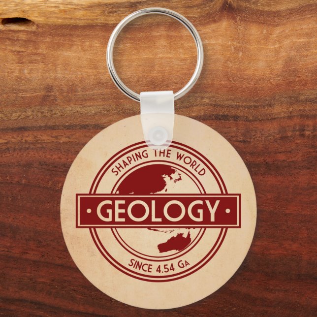 Geology- Shaping the World Logo (Asia/Australia) Keychain (Front)